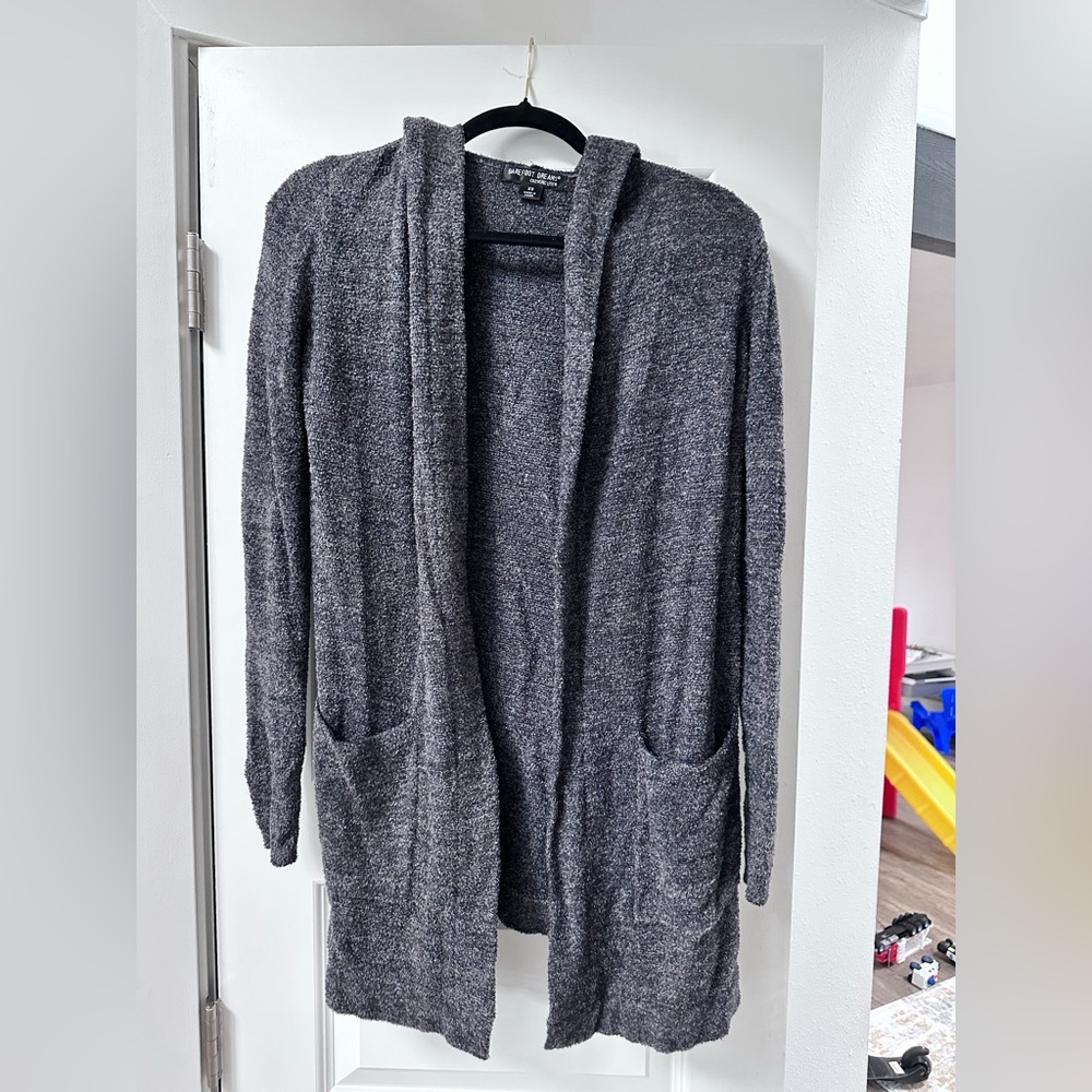 Barefoot dreams hooded cardigan